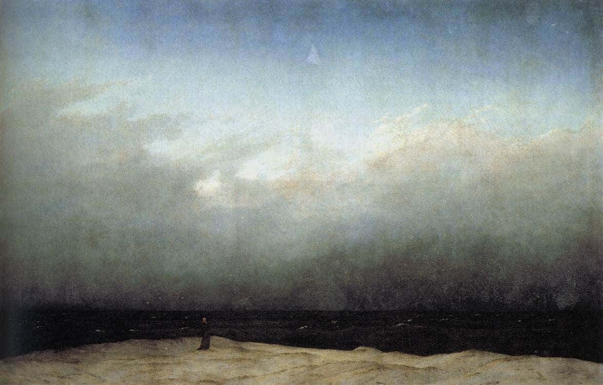 Caspar Friedrich. Monje frente al mar